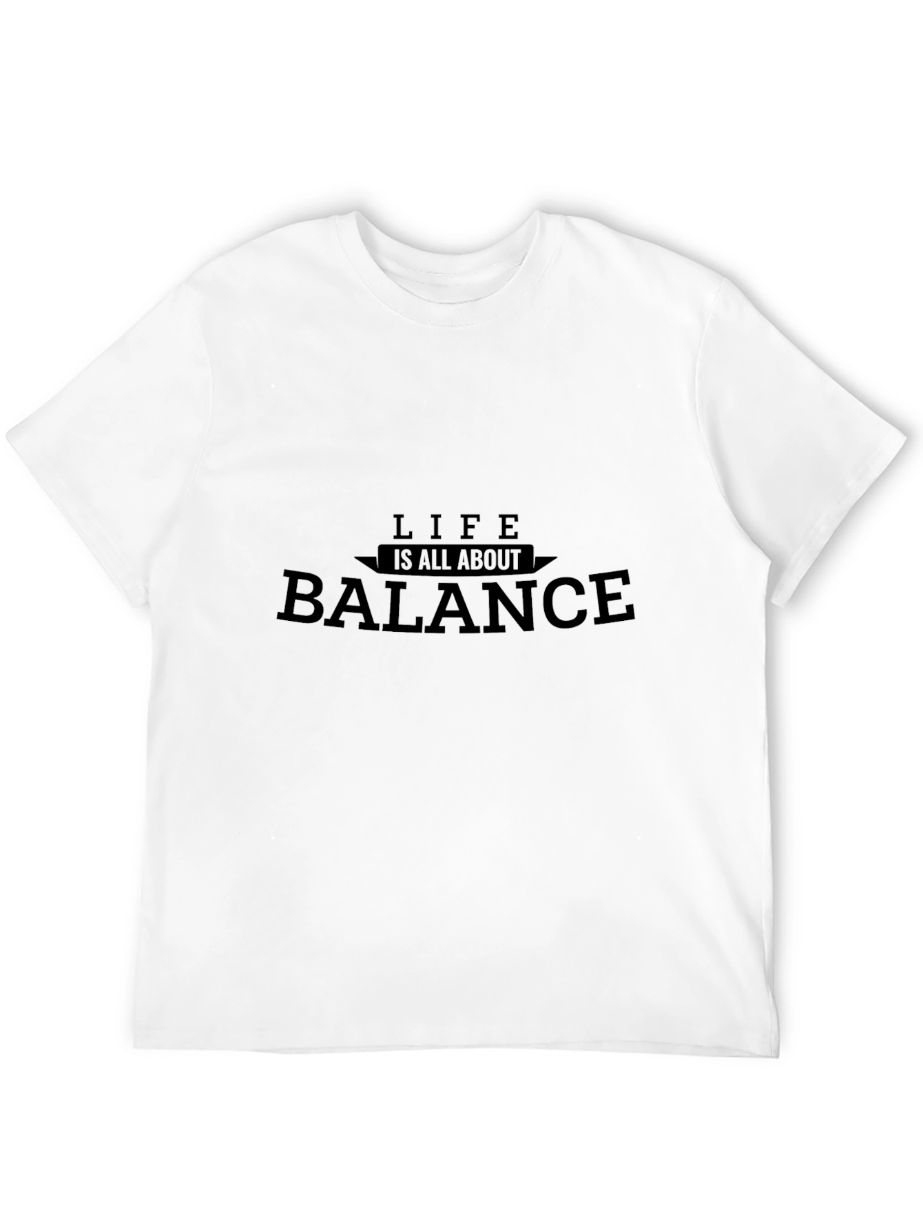 Life is All About Balance Black T-Shirt