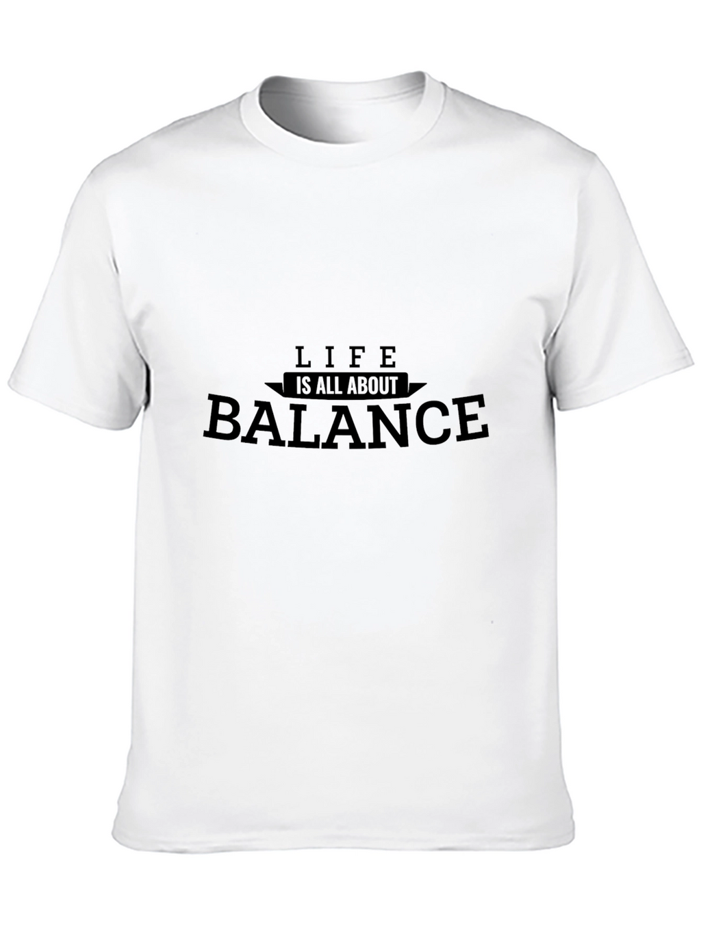Life is All About Balance Black T-Shirt