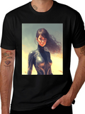 Woman in Catsuit Graphic Tee