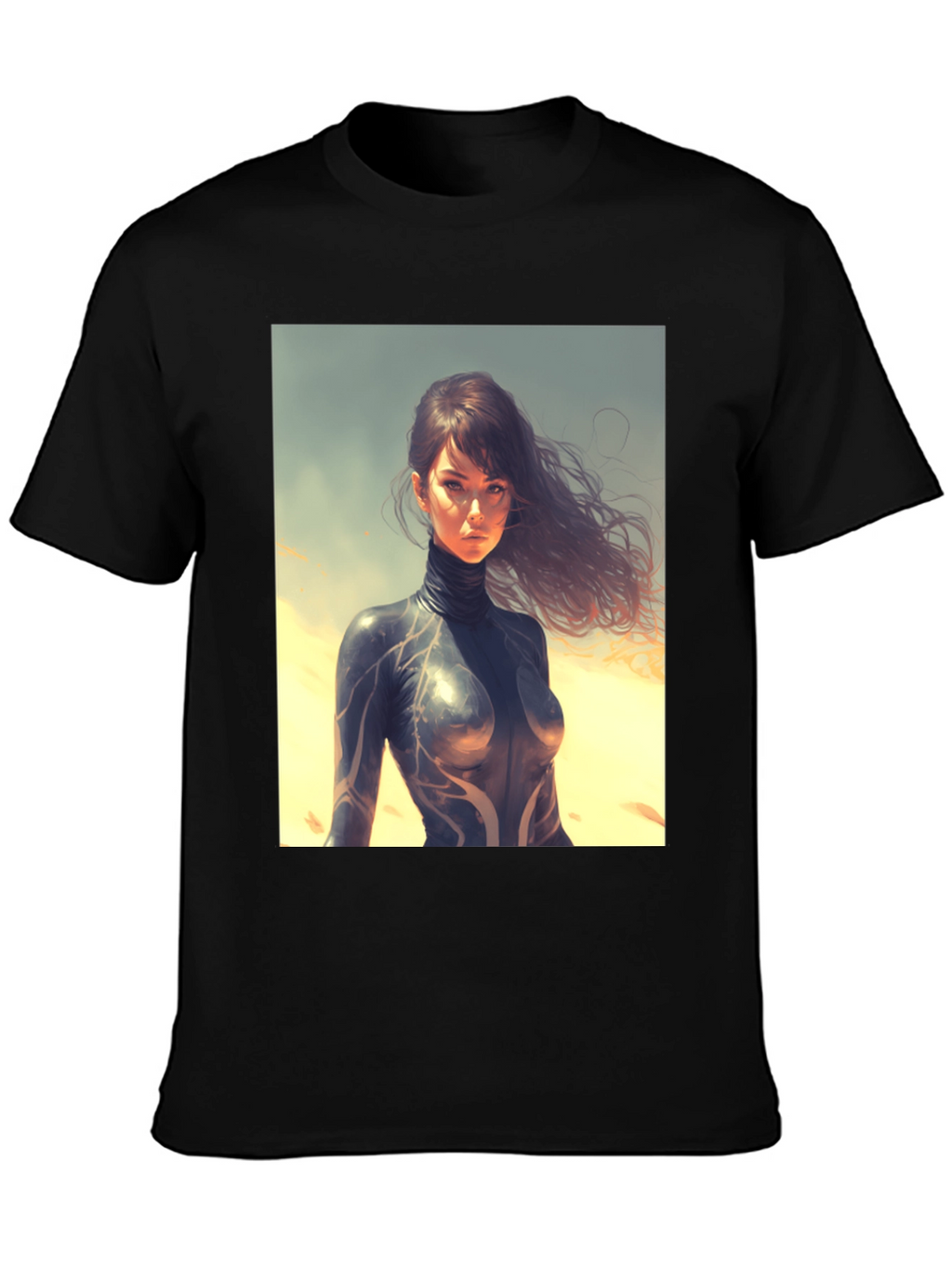 Woman in Catsuit Graphic Tee