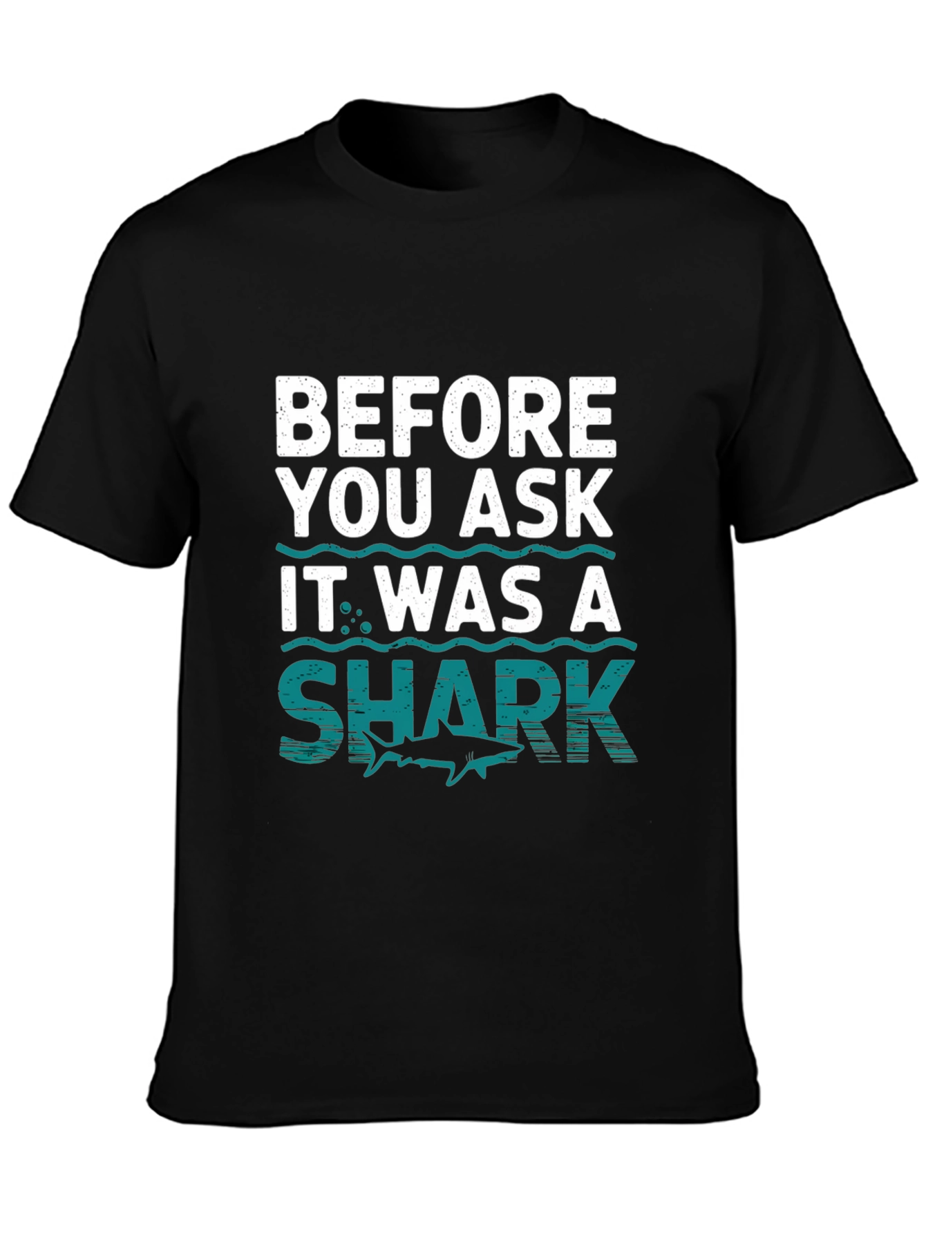 Funny Shark T-Shirt - Before You Ask