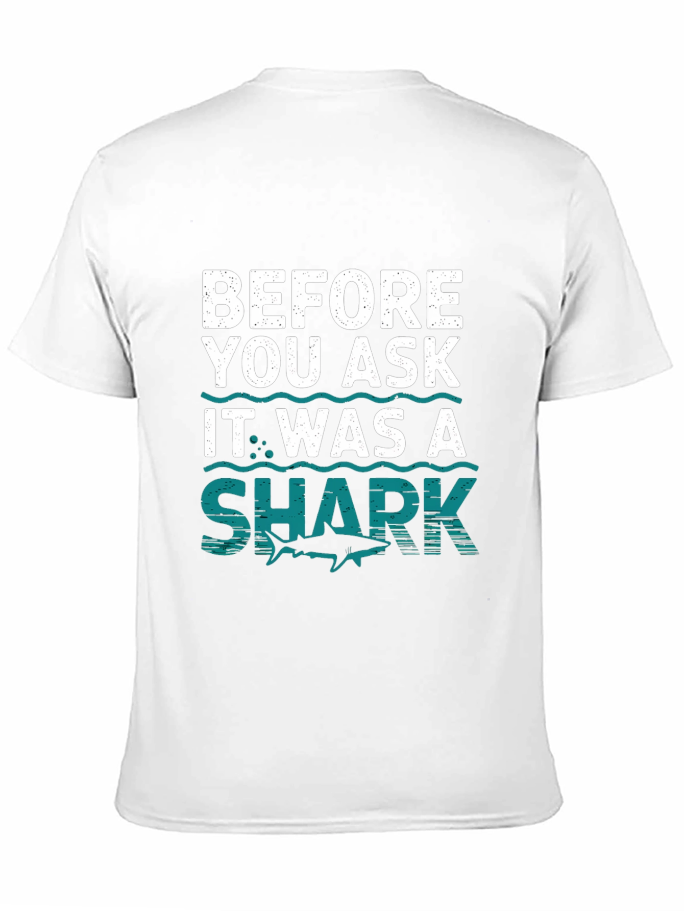 Funny Shark T-Shirt - Before You Ask