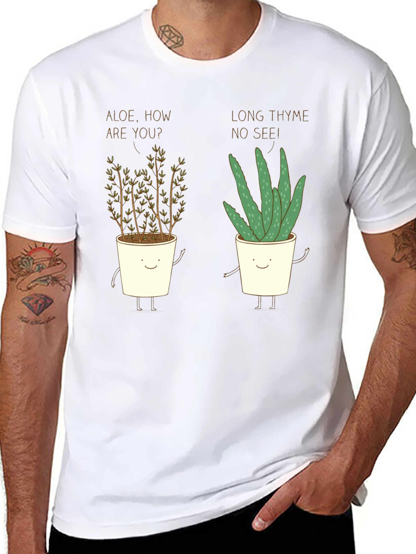Aloe & Thyme Funny Pun Graphic T-Shirt