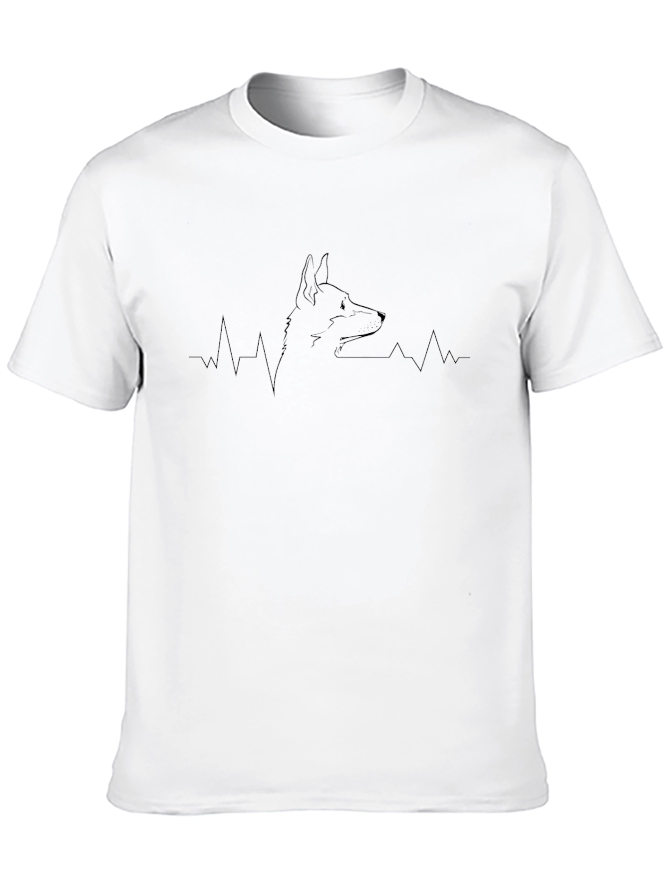 Dog Lover Heartbeat T-Shirt - Unisex Casual Tee