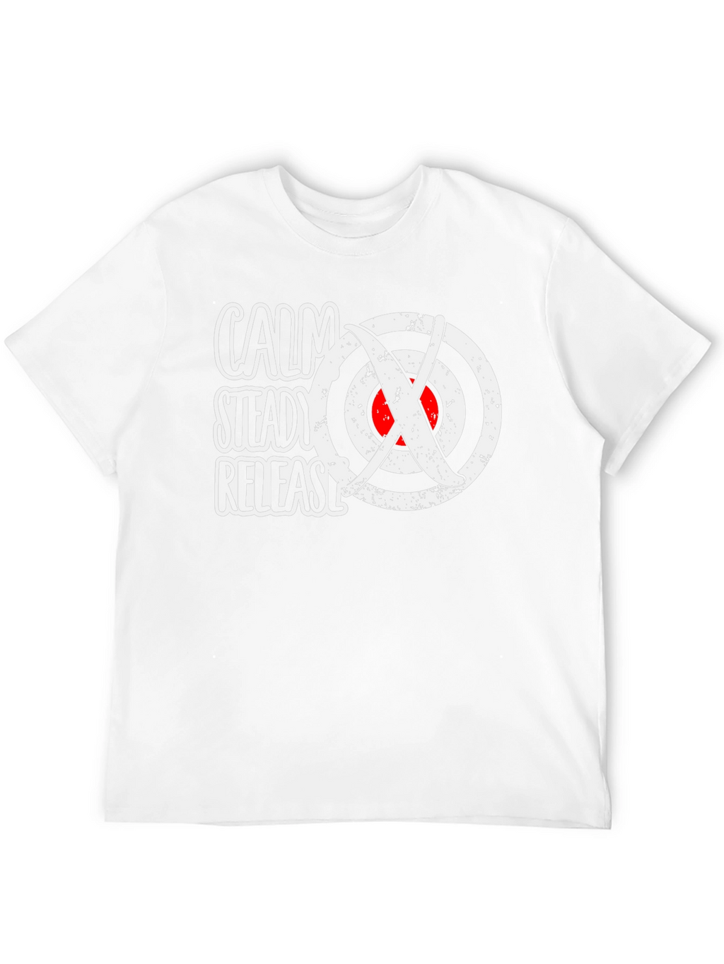 Calm Steady Release Archery Target Graphic T-Shirt