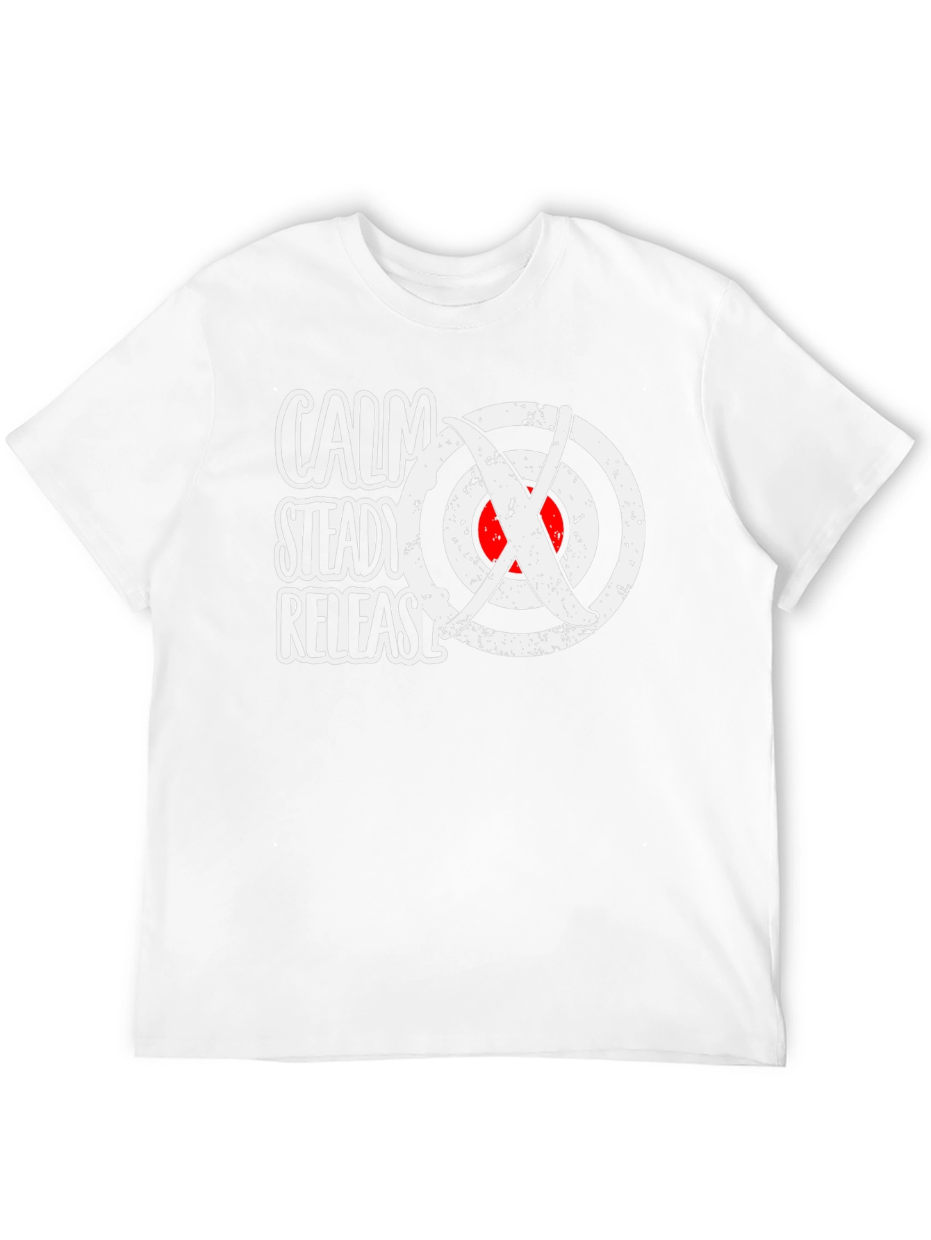 Calm Steady Release Archery Target Graphic T-Shirt