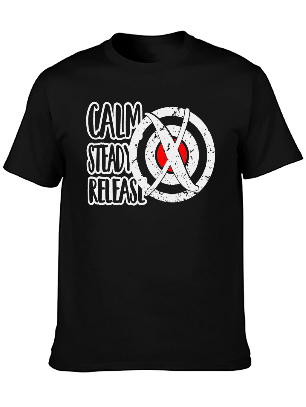 Calm Steady Release Archery Target Graphic T-Shirt