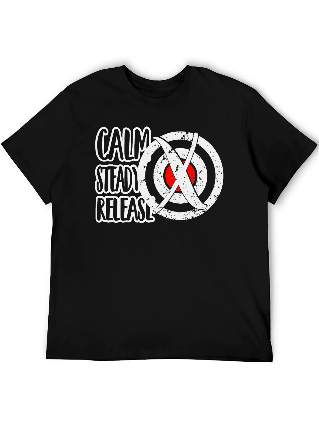 Calm Steady Release Archery Target Graphic T-Shirt