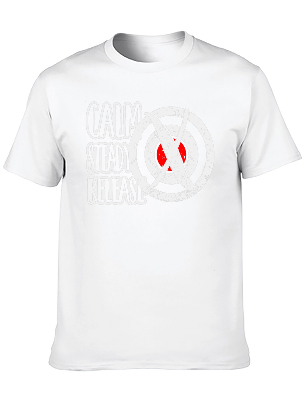 Calm Steady Release Archery Target Graphic T-Shirt
