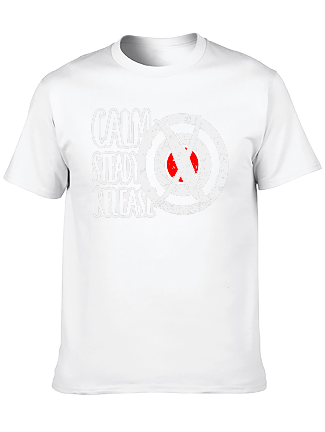 Calm Steady Release Archery Target Graphic T-Shirt