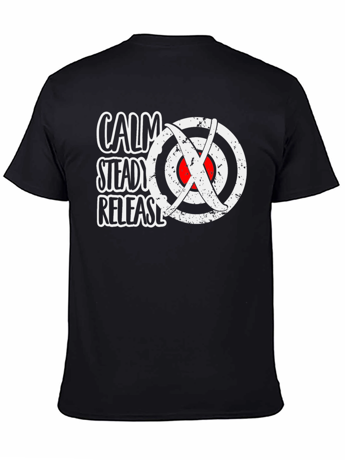 Calm Steady Release Archery Target Graphic T-Shirt
