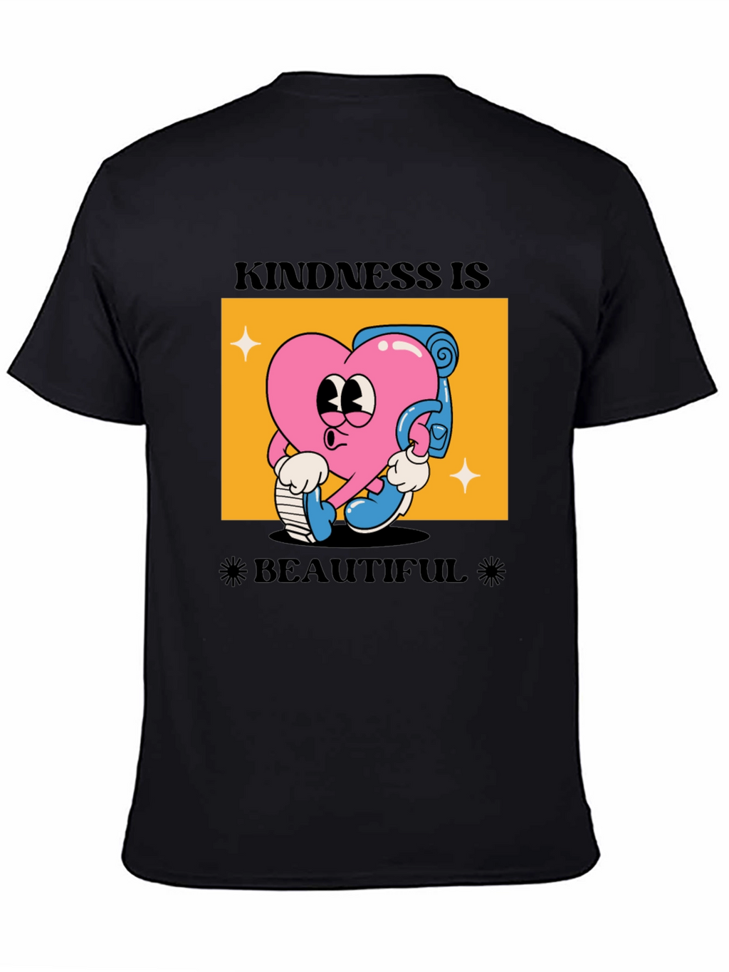Kindness Is Beautiful Black Graphic Tee