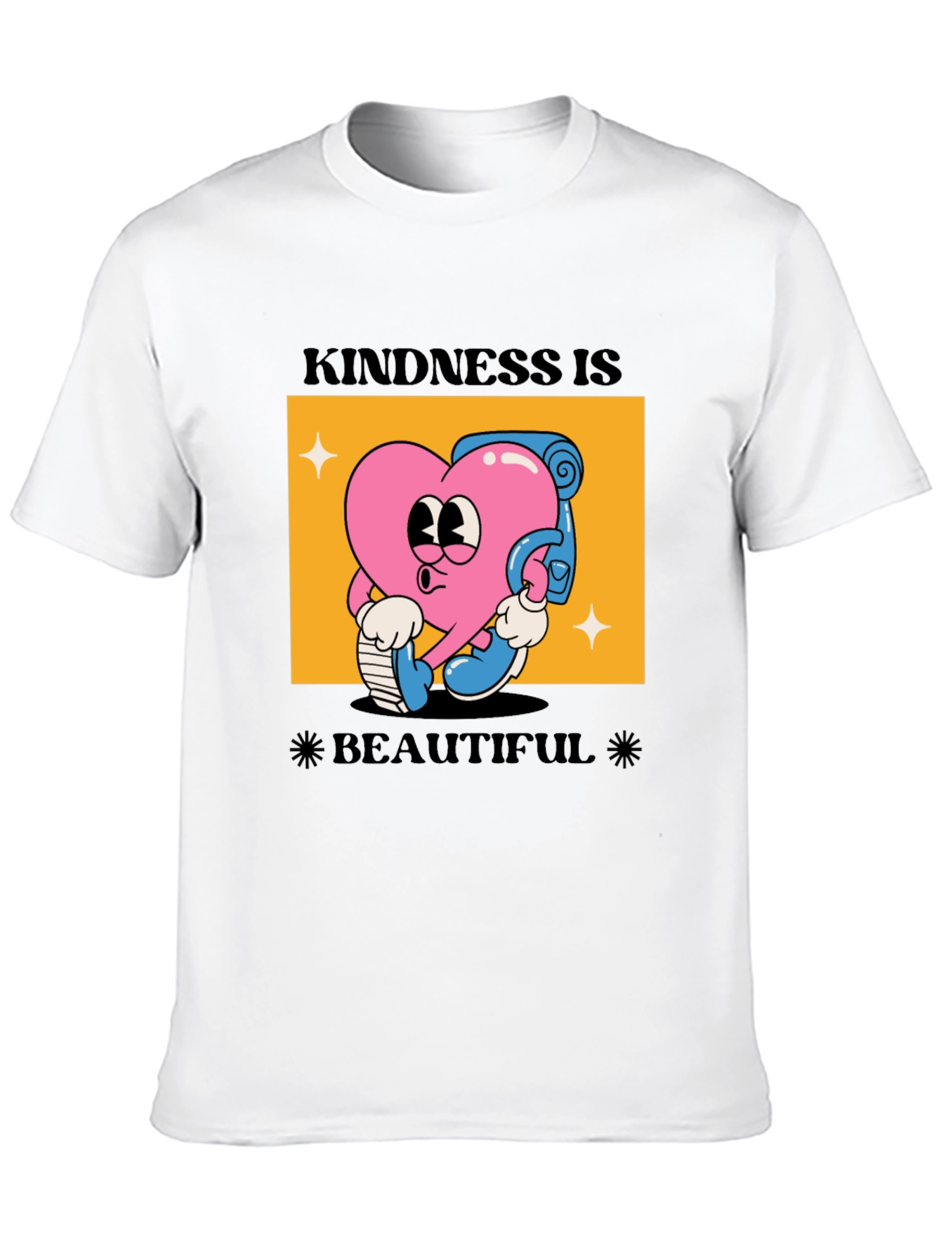 Kindness Is Beautiful Black Graphic Tee