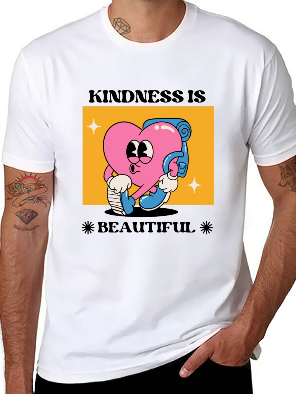 Kindness Is Beautiful Black Graphic Tee