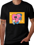 Kindness Is Beautiful Black Graphic Tee