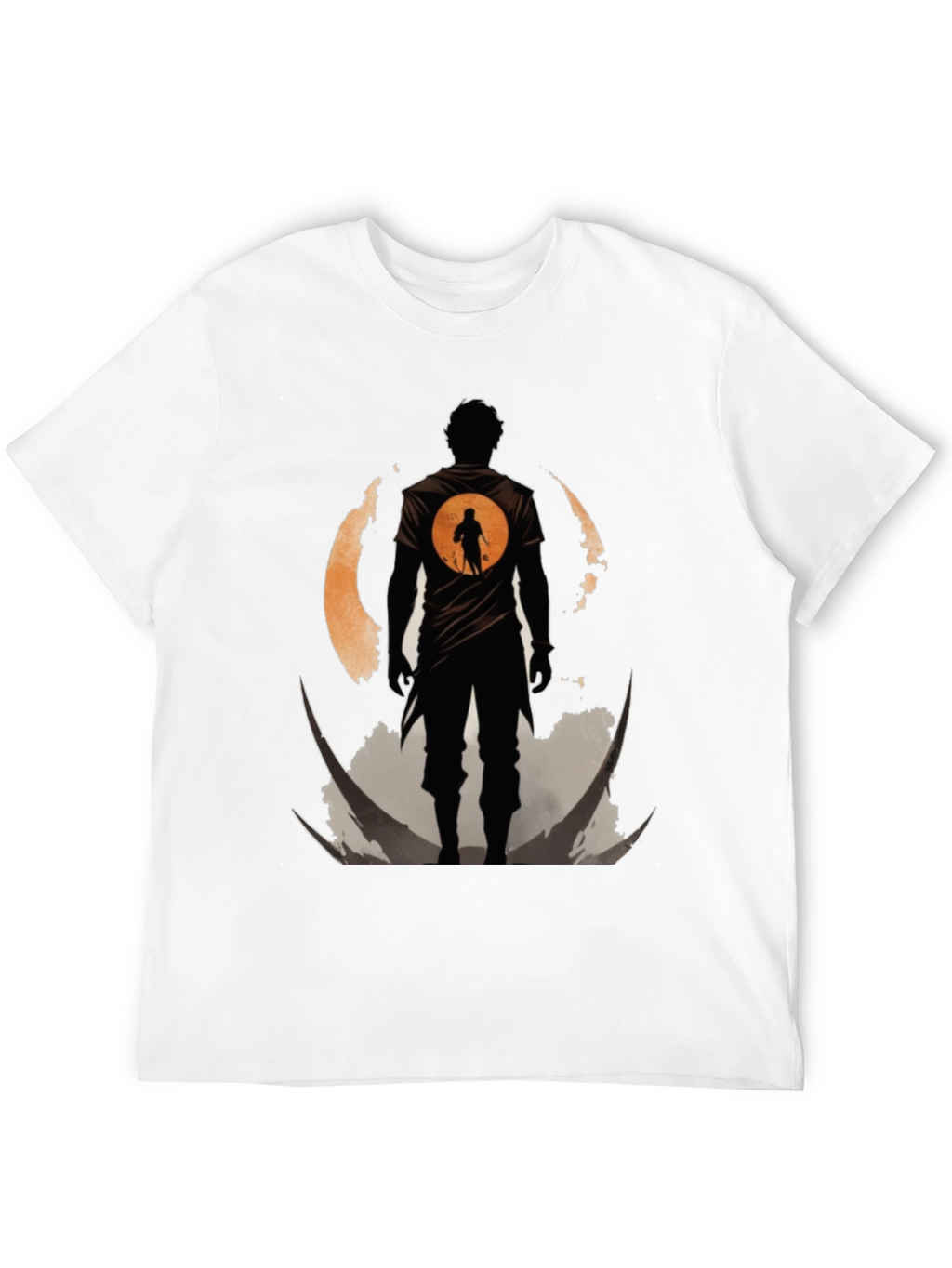 Silhouette Warrior T-Shirt - Graphic Print Tee