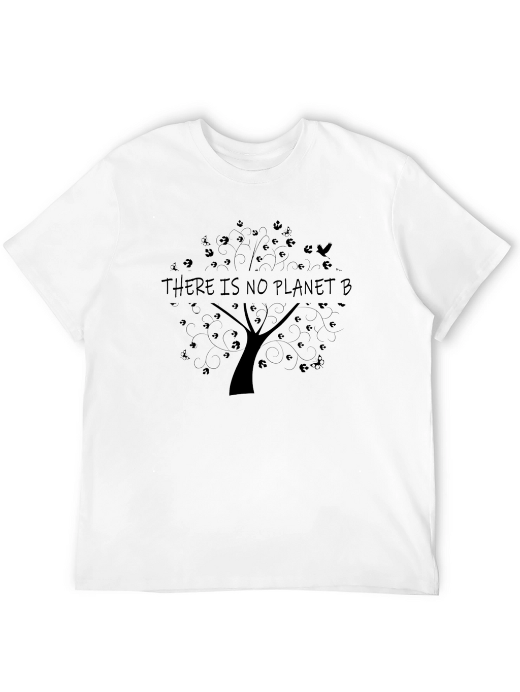 Eco-Conscious Black No Planet B Tree T-Shirt
