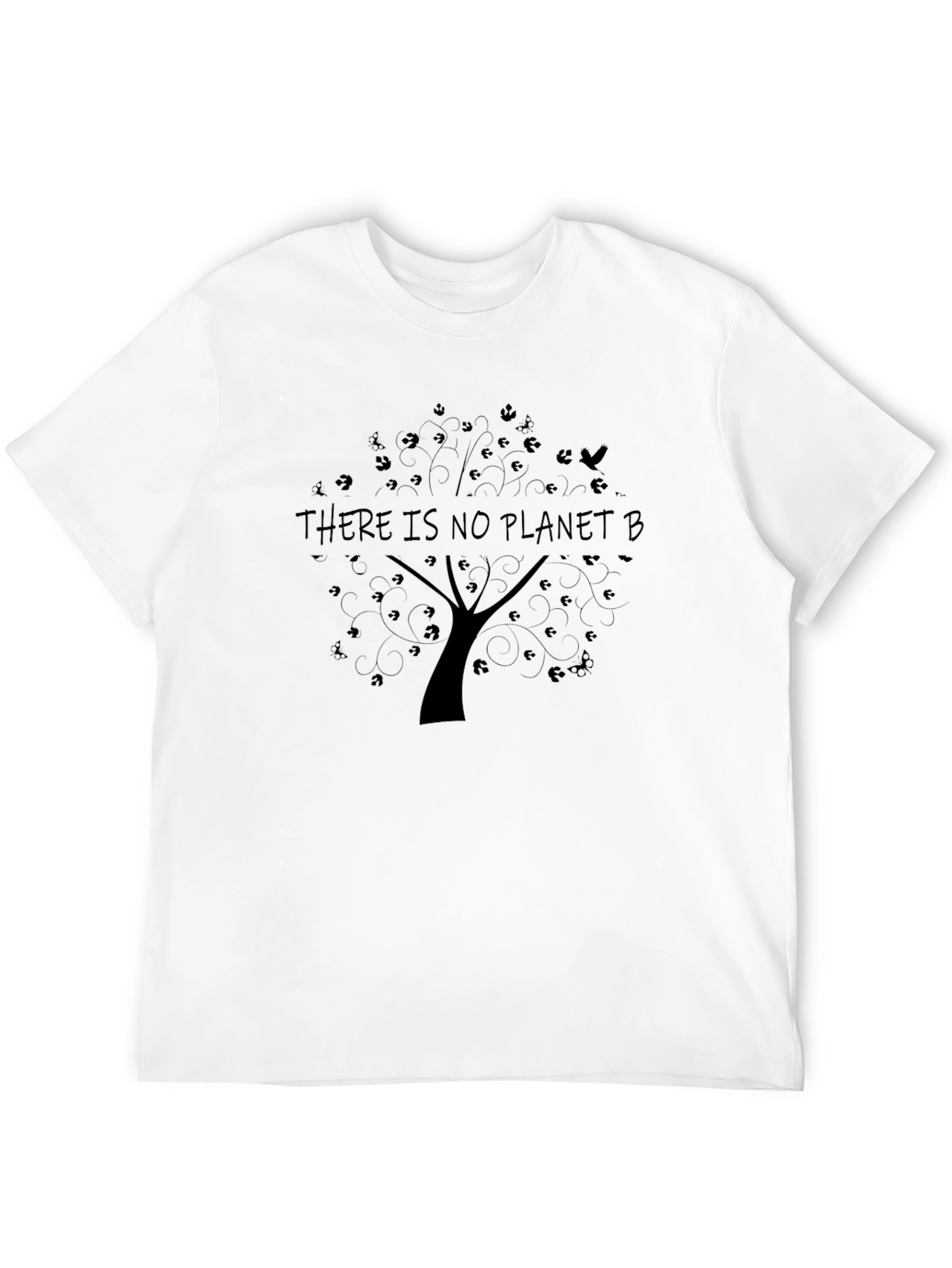 Eco-Conscious Black No Planet B Tree T-Shirt