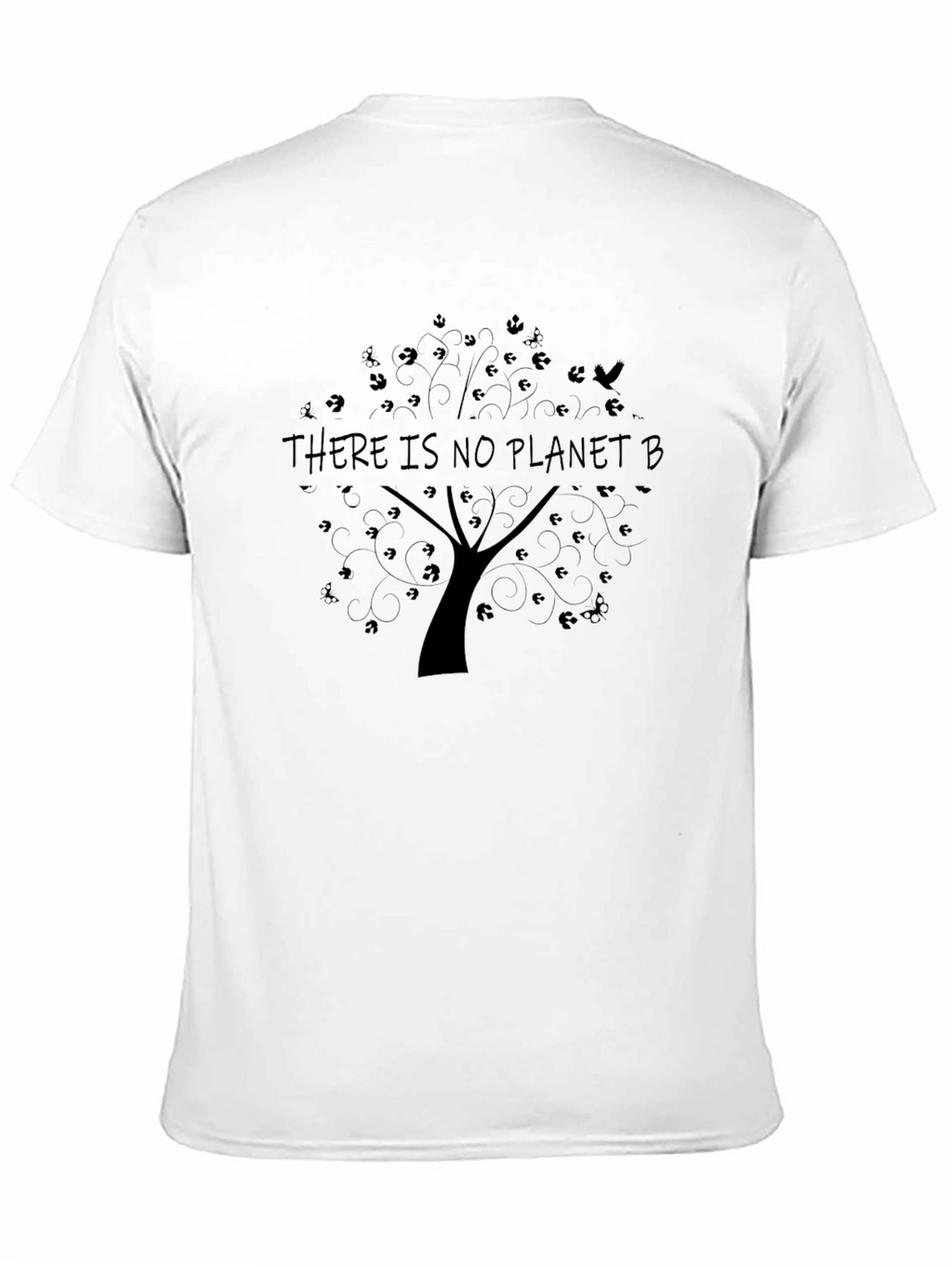 Eco-Conscious Black No Planet B Tree T-Shirt