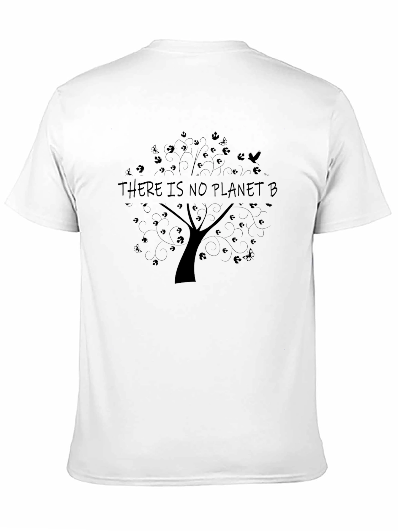 Eco-Conscious Black No Planet B Tree T-Shirt
