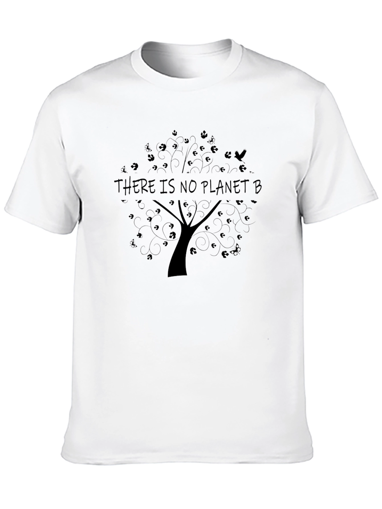 Eco-Conscious Black No Planet B Tree T-Shirt