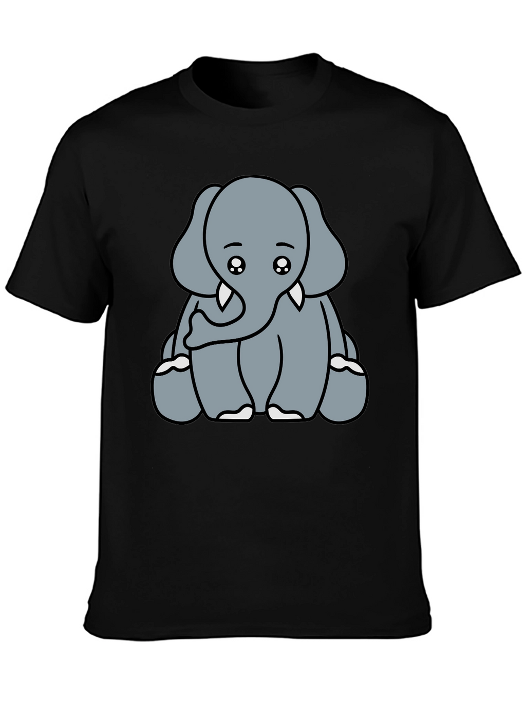 Cute Elephant Graphic Tee - Soft Cotton Blend