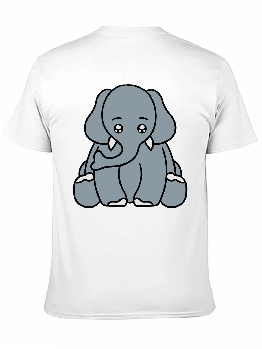 Cute Elephant Graphic Tee - Soft Cotton Blend