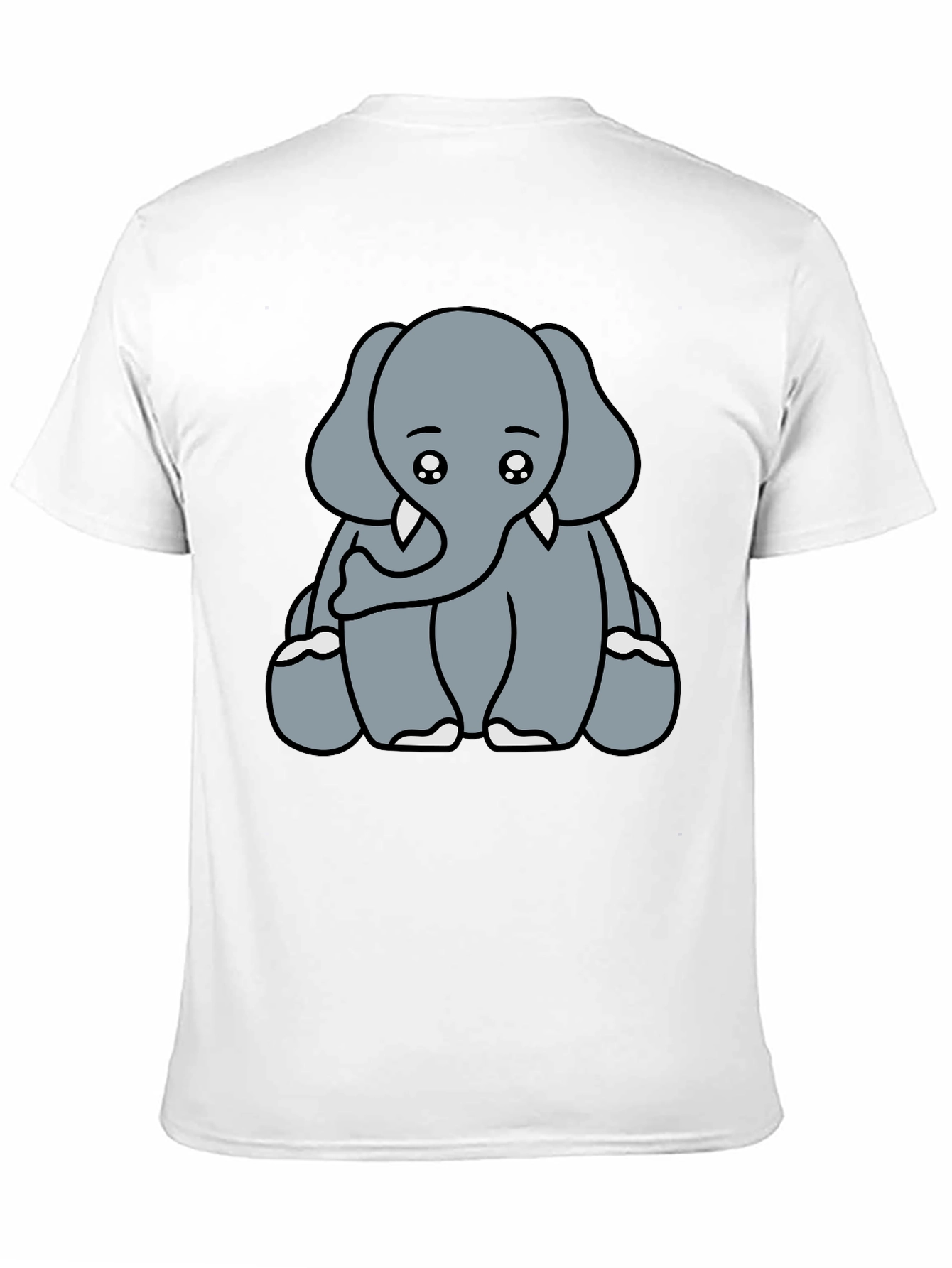 Cute Elephant Graphic Tee - Soft Cotton Blend