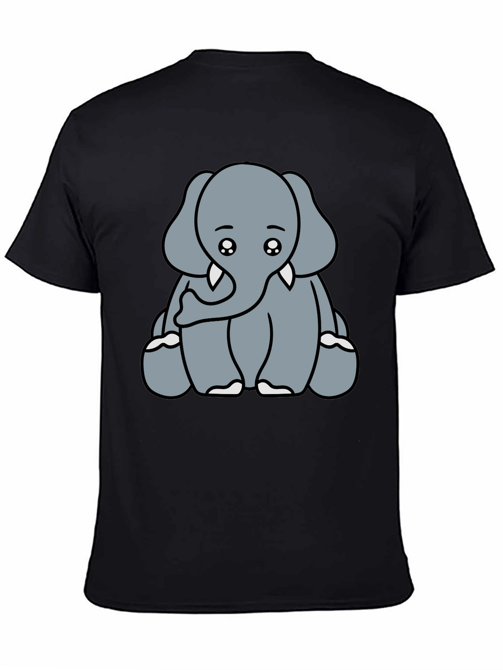 Cute Elephant Graphic Tee - Soft Cotton Blend