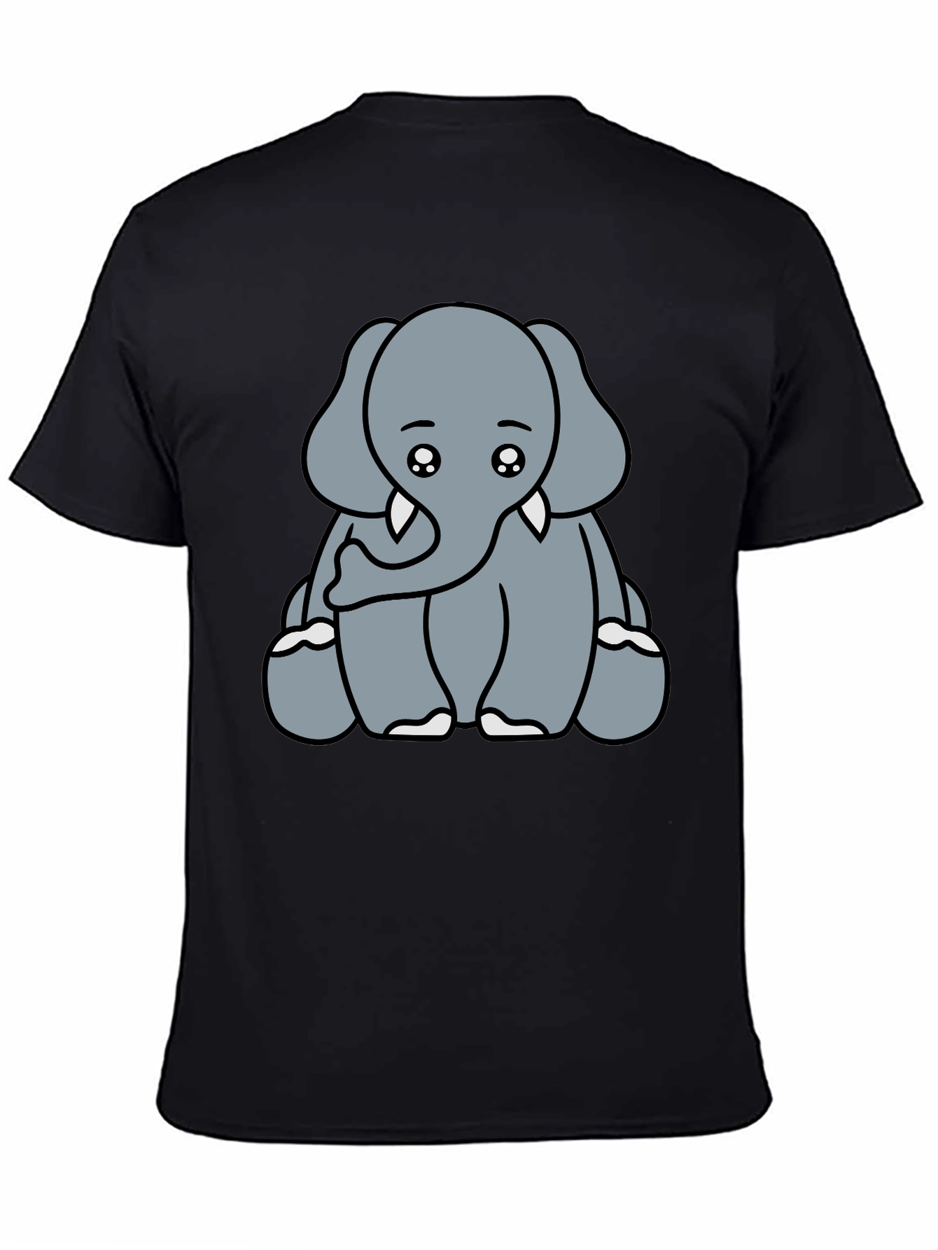 Cute Elephant Graphic Tee - Soft Cotton Blend