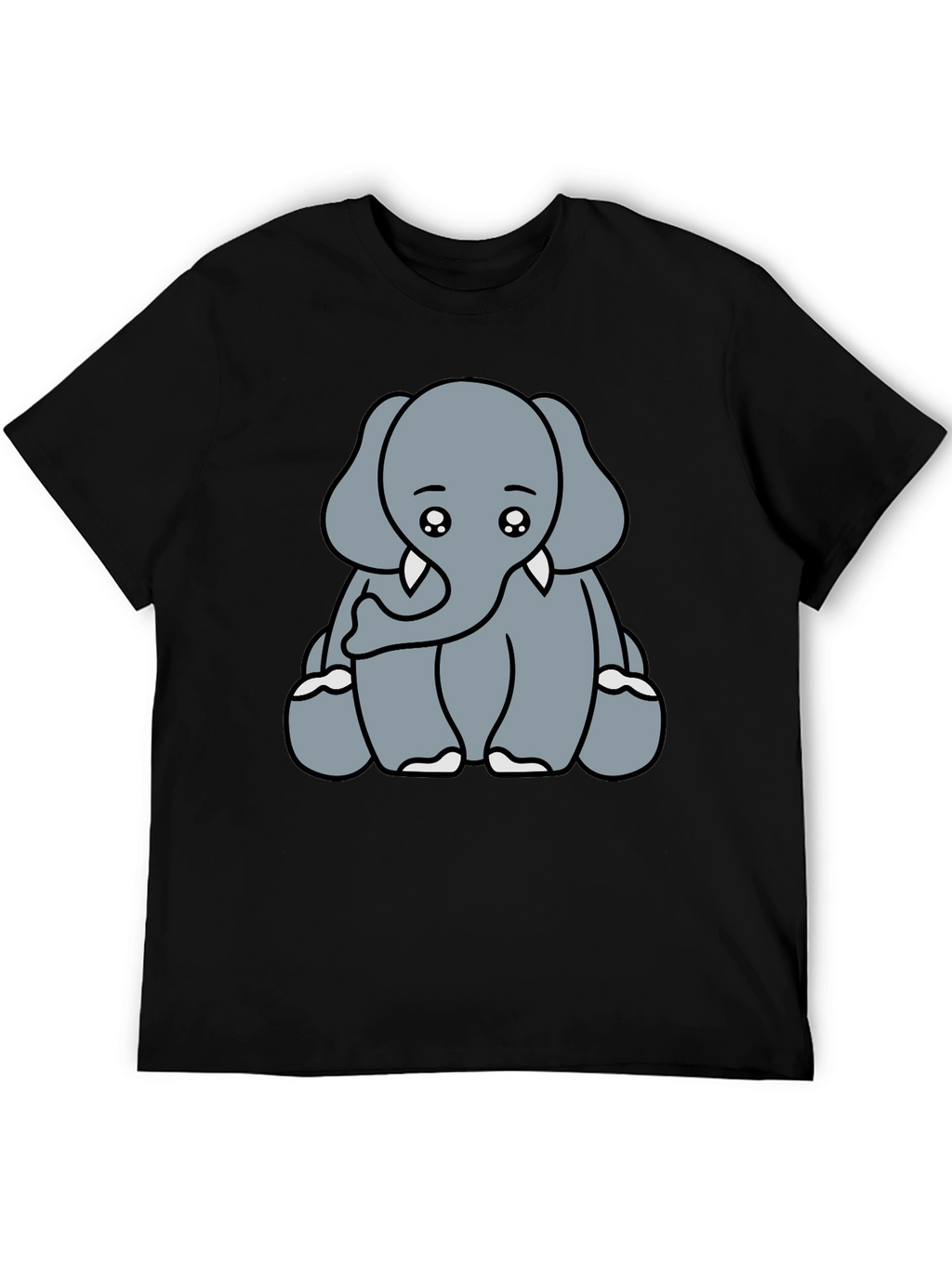 Cute Elephant Graphic Tee - Soft Cotton Blend