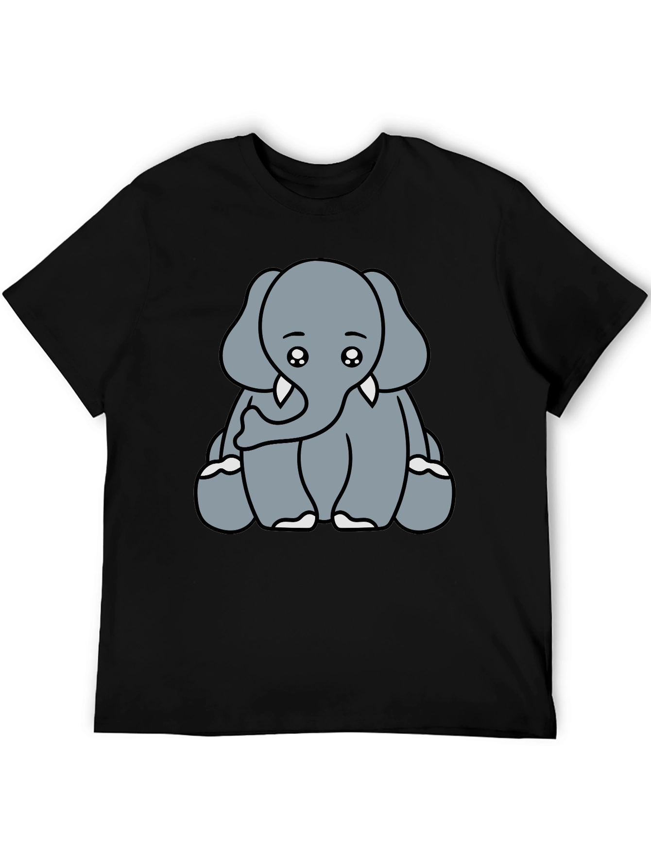 Cute Elephant Graphic Tee - Soft Cotton Blend