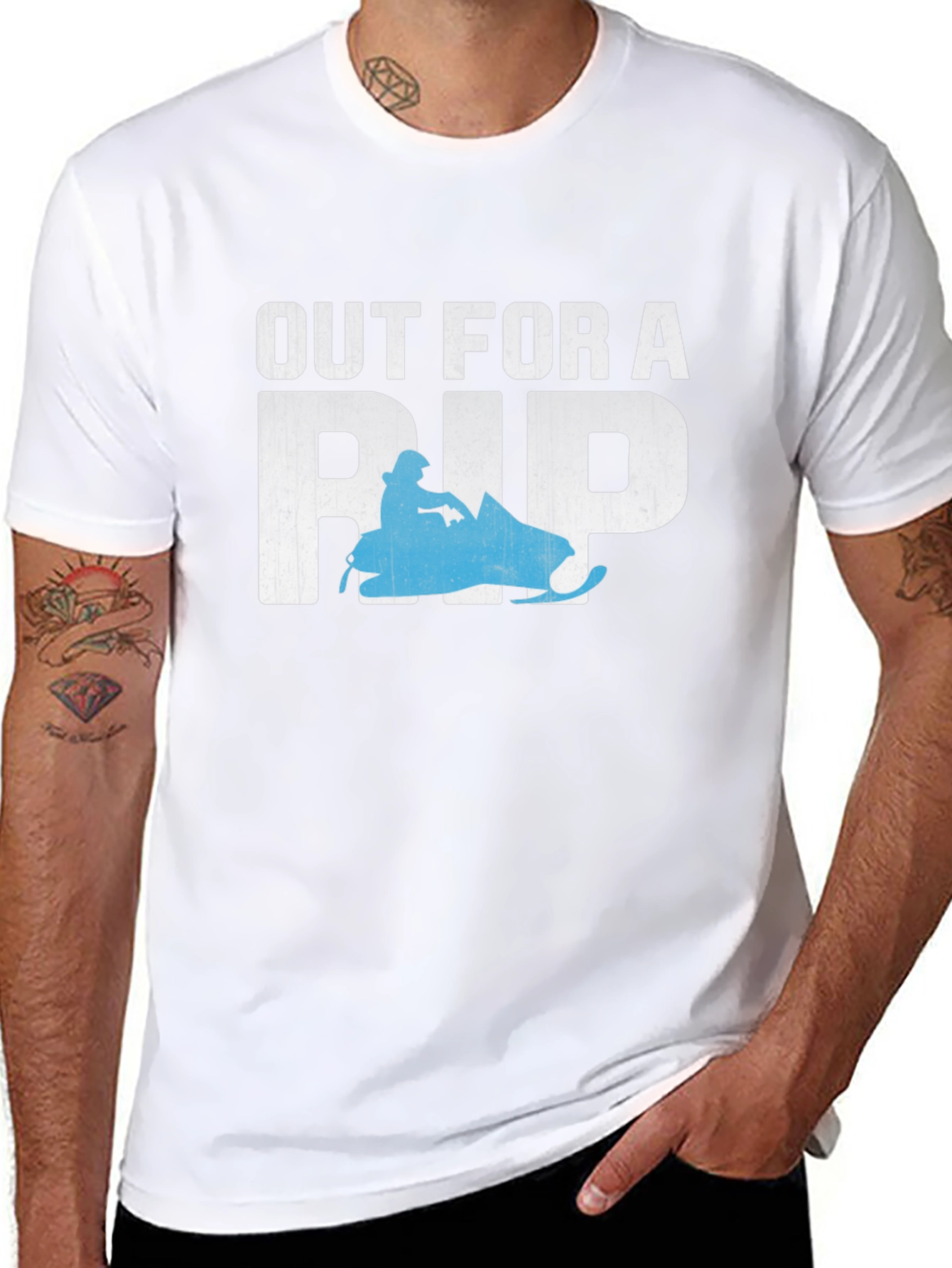 Out for a Rip Snowmobile Graphic Tee