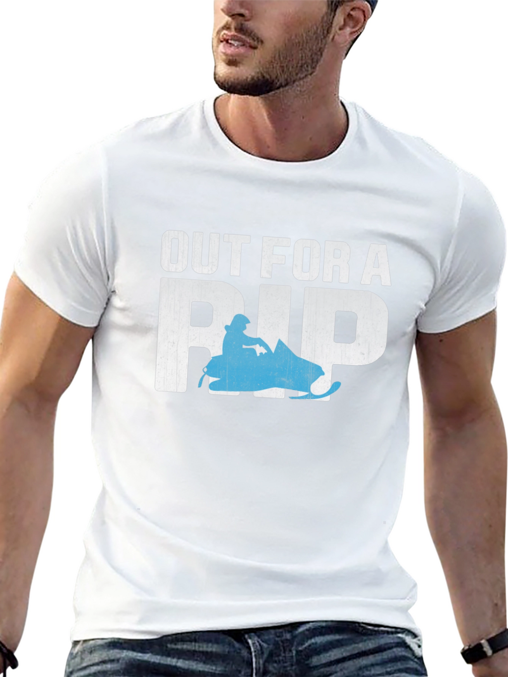Out for a Rip Snowmobile Graphic Tee