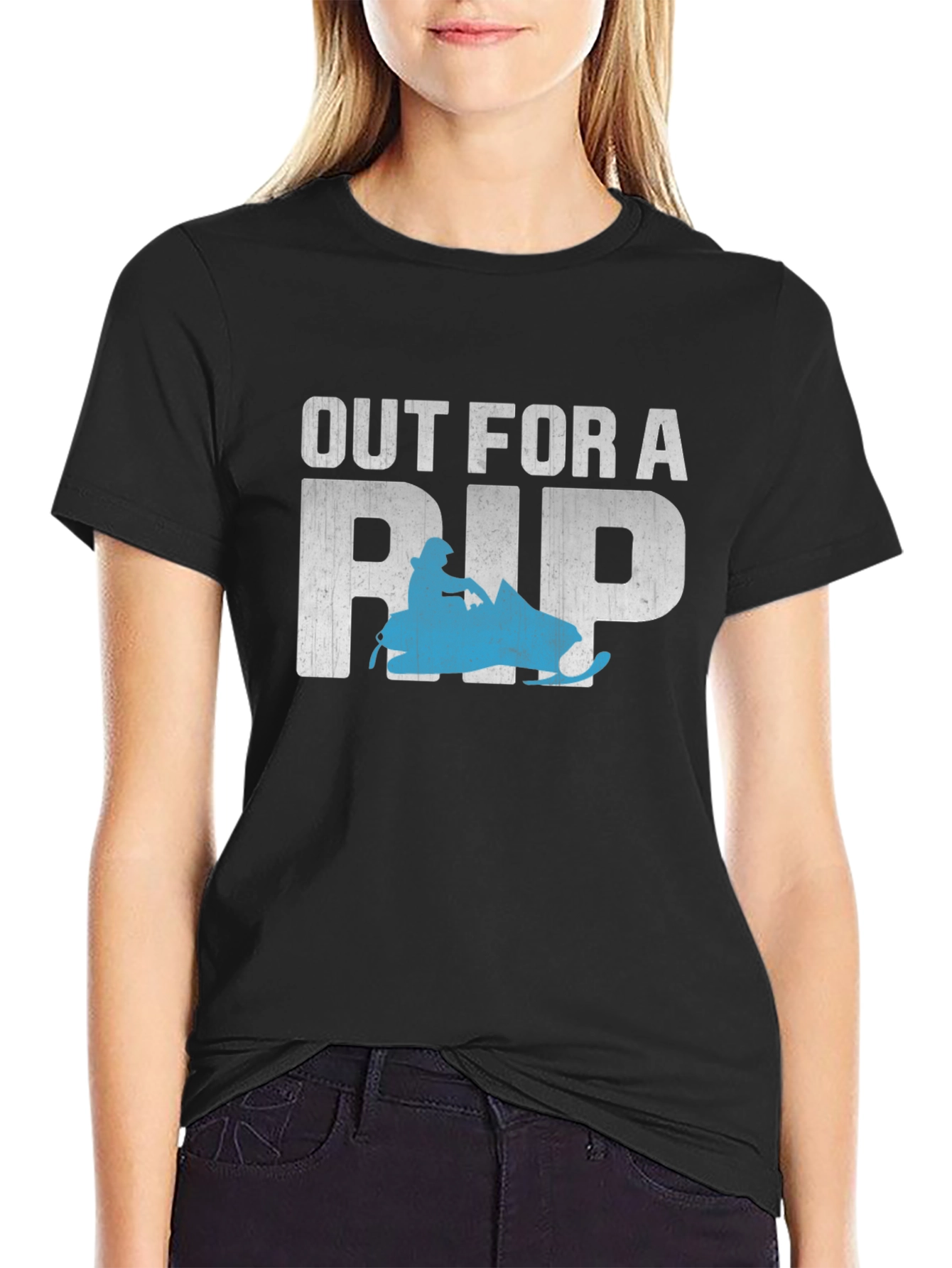 Out for a Rip Snowmobile Graphic Tee