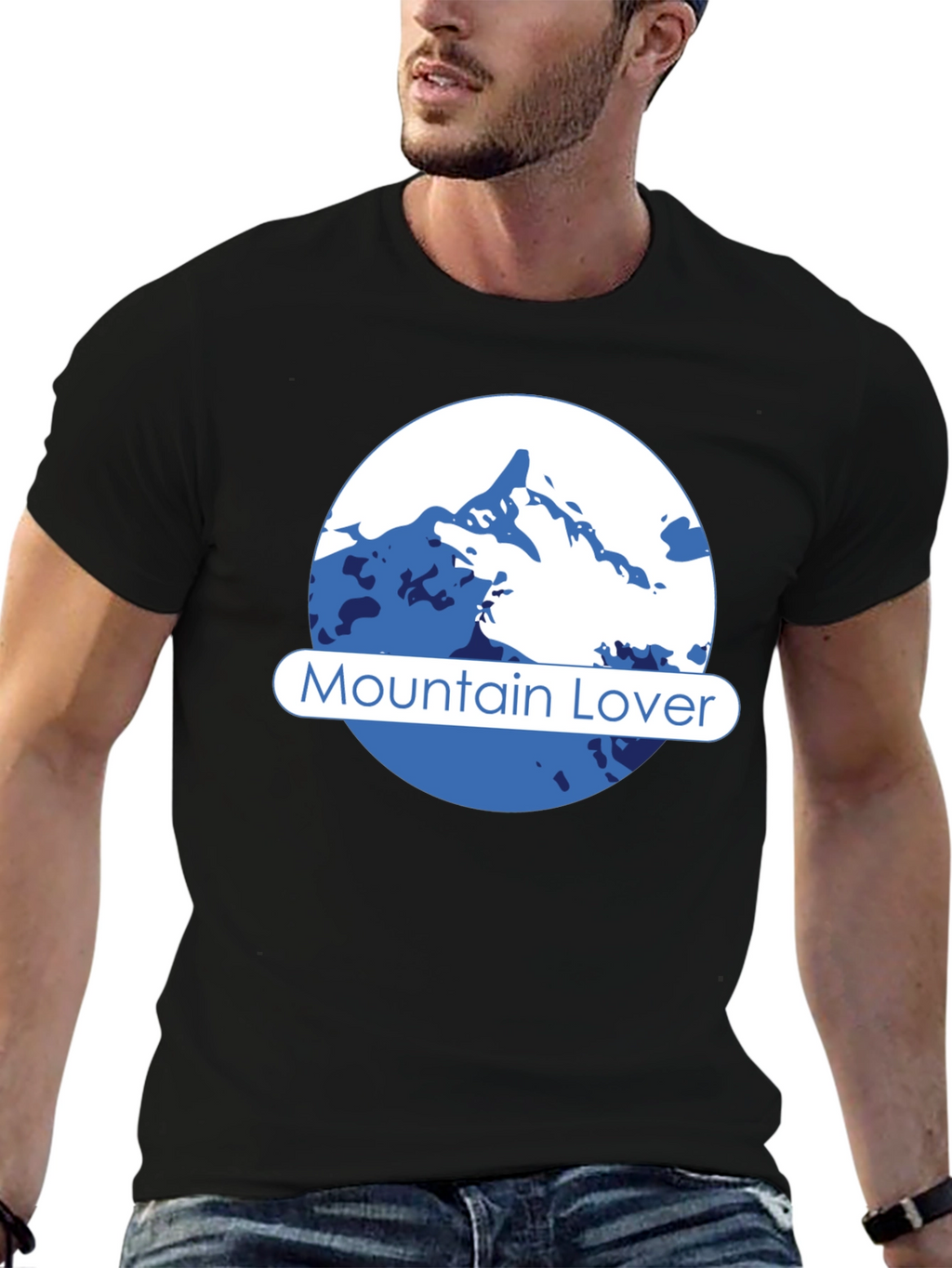 Mountain Lover Graphic Tee - Black