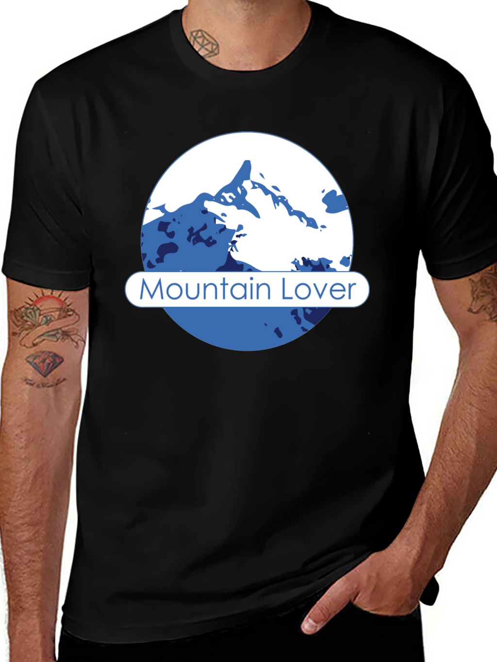 Mountain Lover Graphic Tee - Black