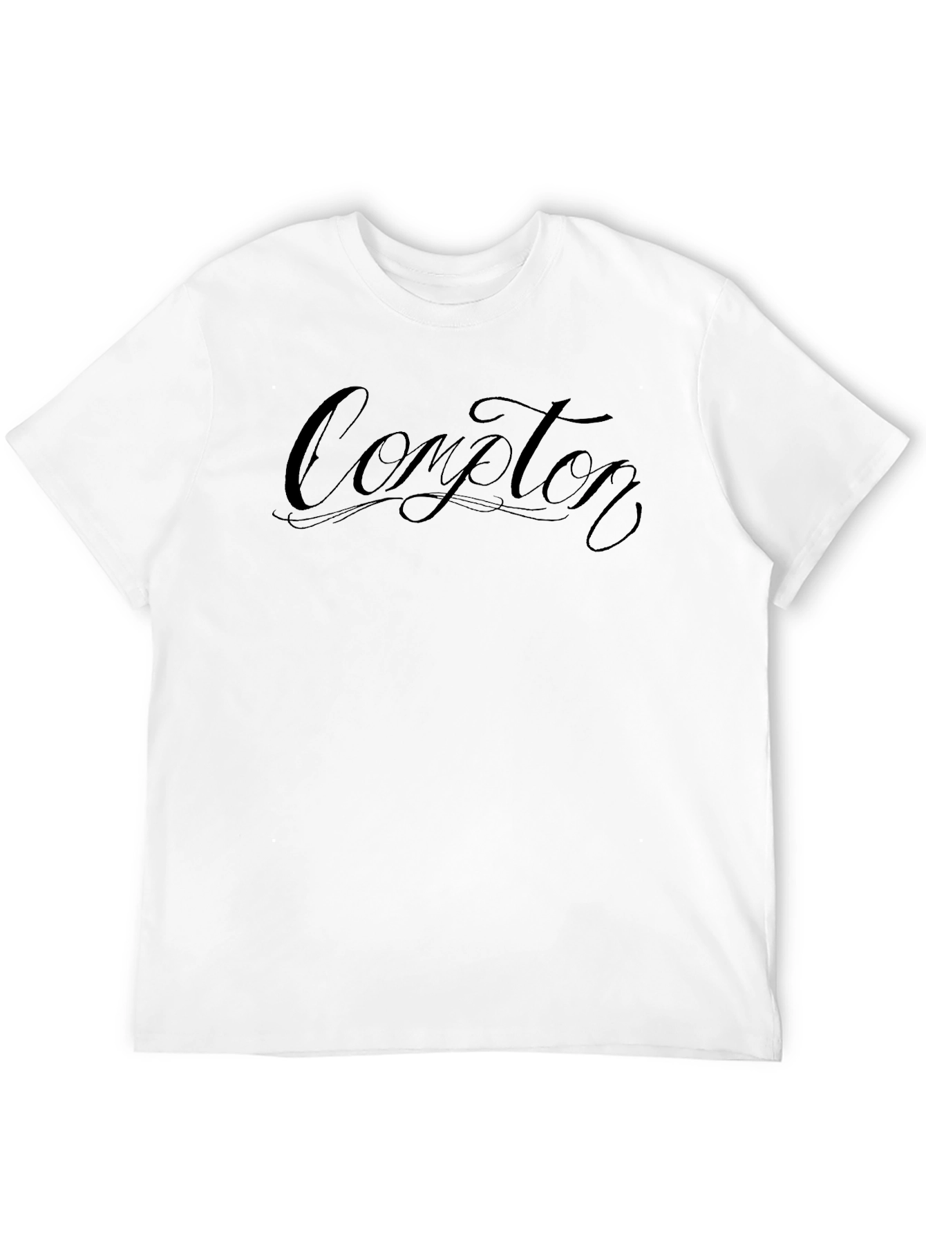 Compton Script Black T-Shirt