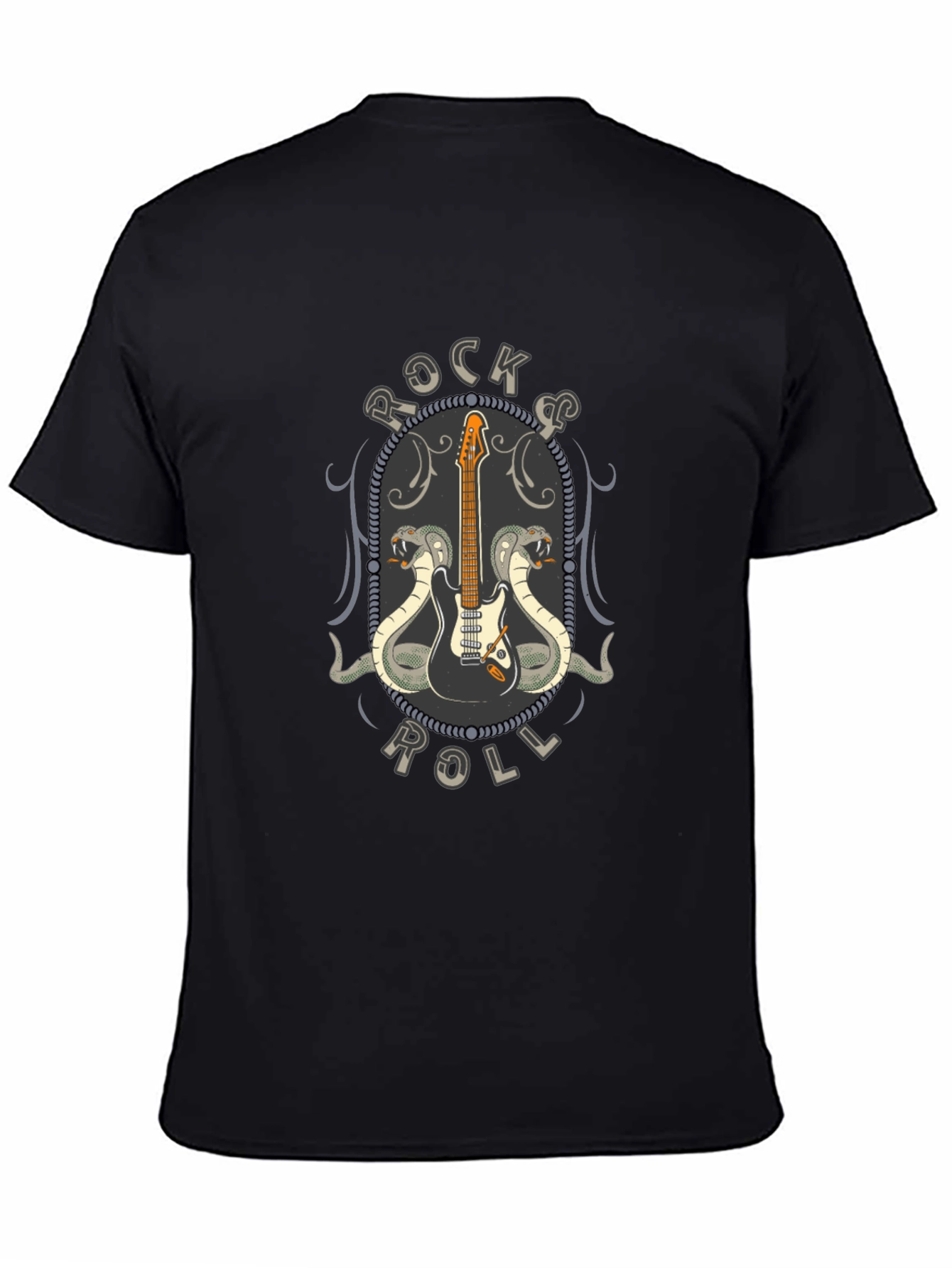 Rock & Roll Guitar Cobra Graphic T-Shirt