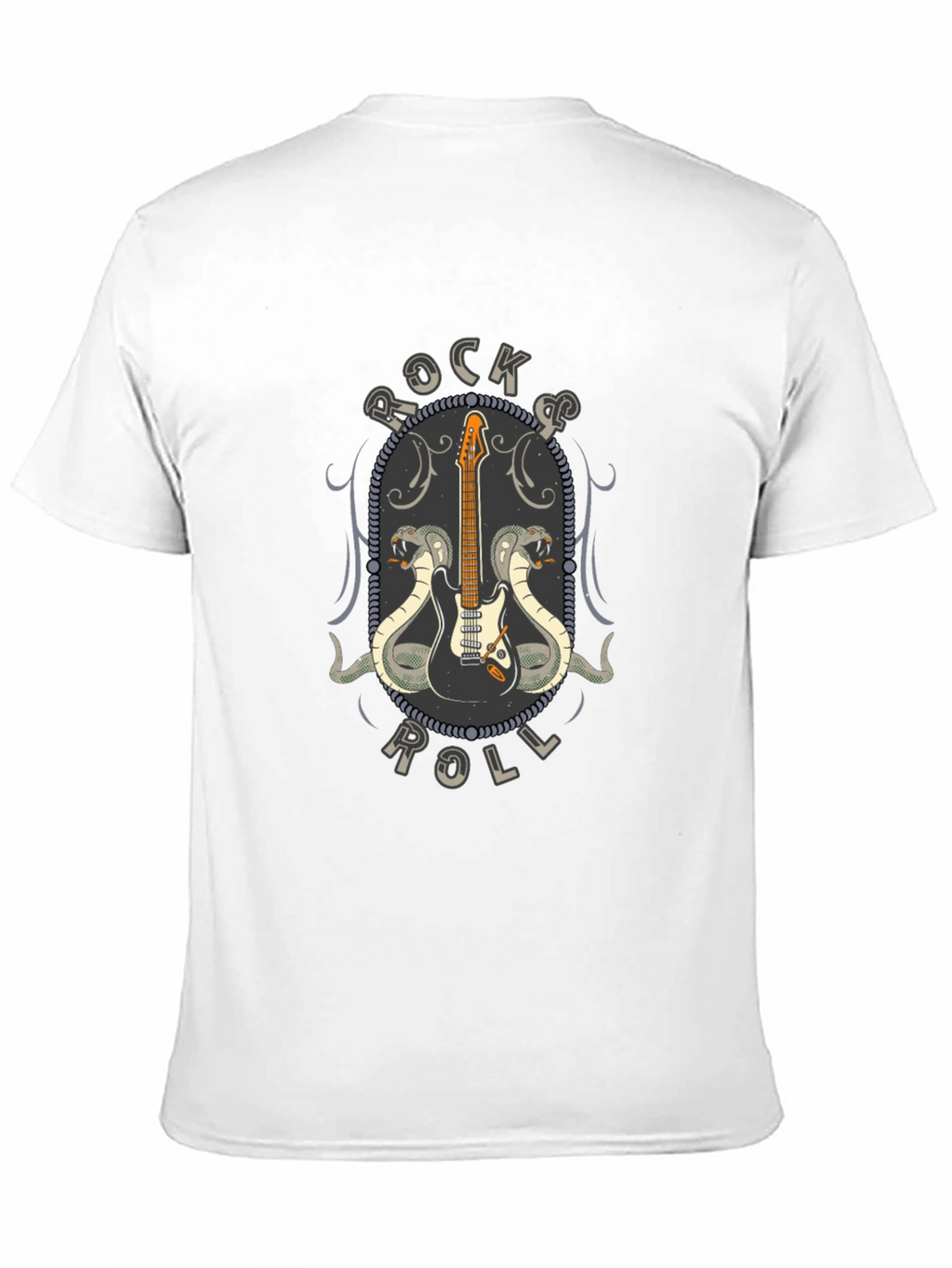 Rock & Roll Guitar Cobra Graphic T-Shirt