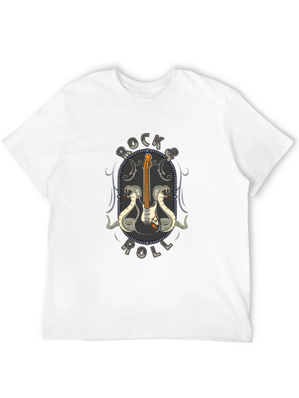 Rock & Roll Guitar Cobra Graphic T-Shirt