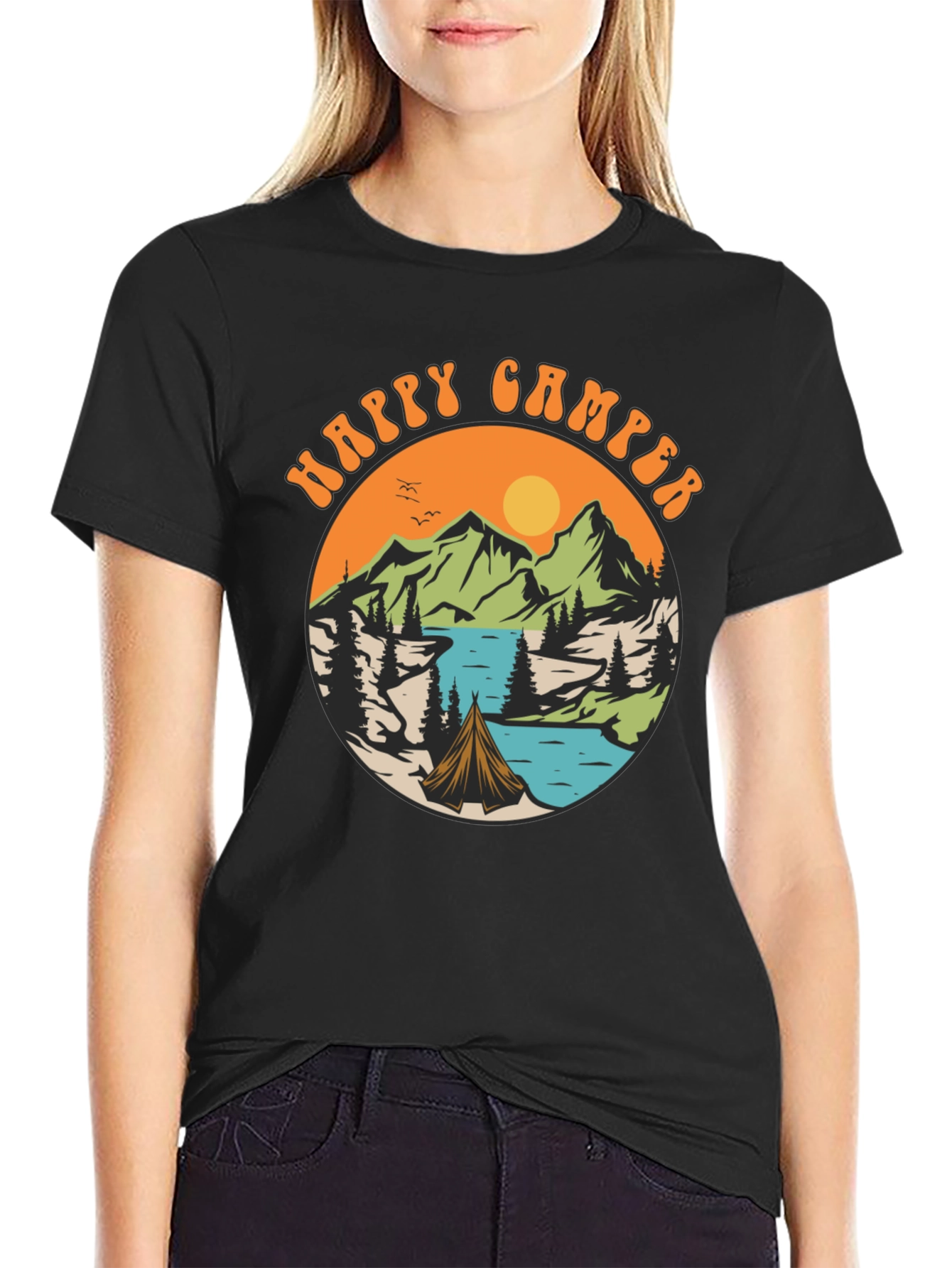 Happy Camper Graphic T-Shirt - Adventure Time!