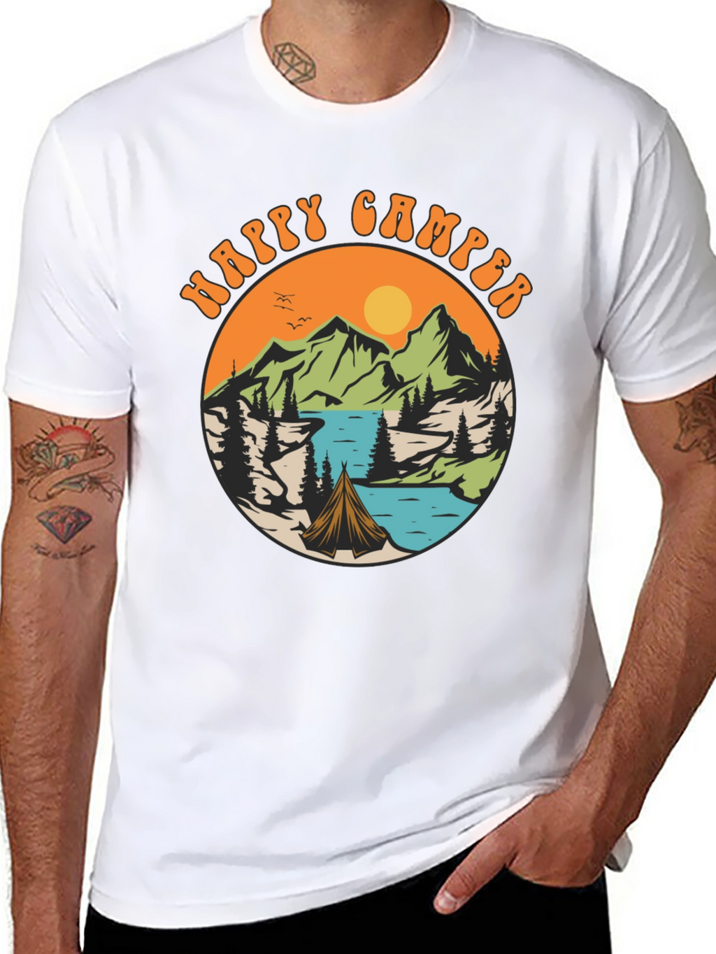 Happy Camper Graphic T-Shirt - Adventure Time!