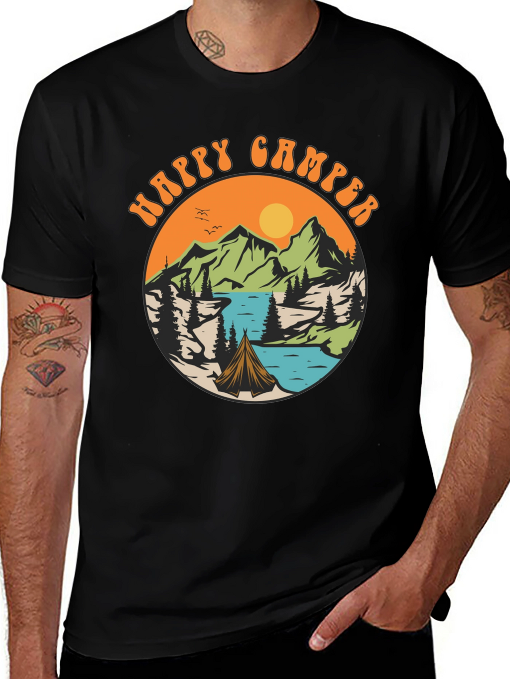 Happy Camper Graphic T-Shirt - Adventure Time!