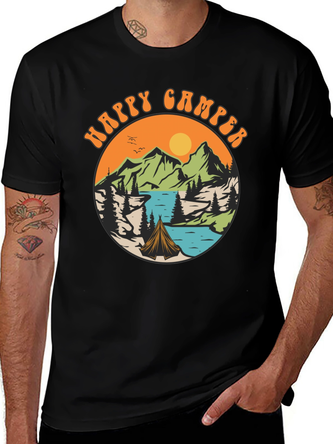 Happy Camper Graphic T-Shirt - Adventure Time!