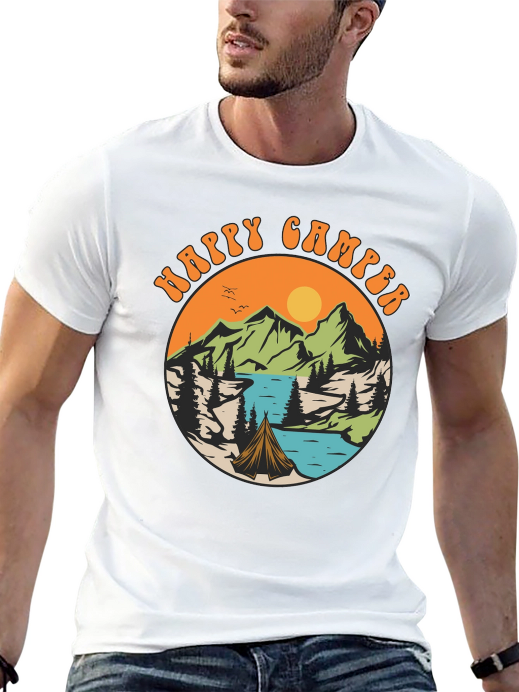 Happy Camper Graphic T-Shirt - Adventure Time!