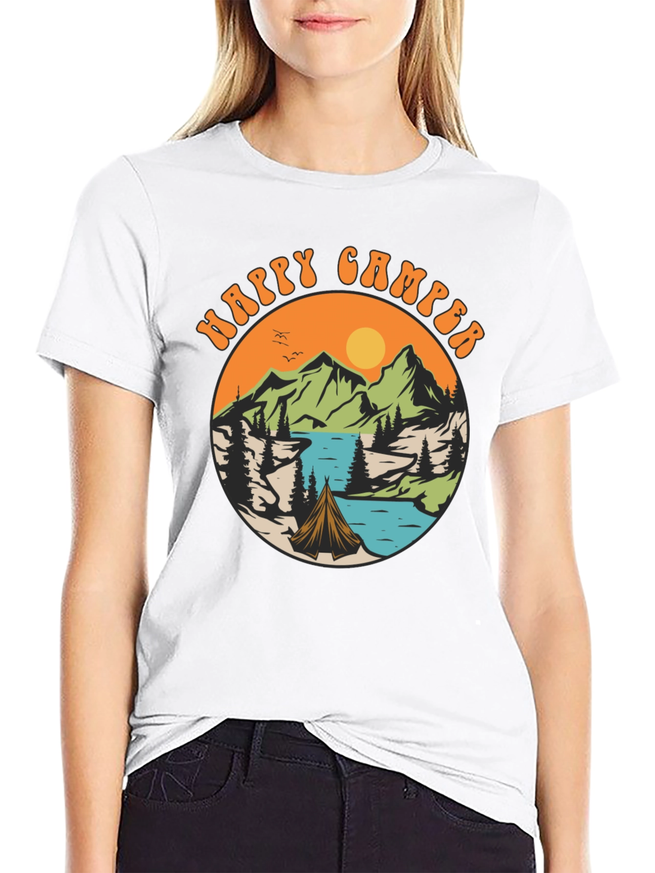 Happy Camper Graphic T-Shirt - Adventure Time!