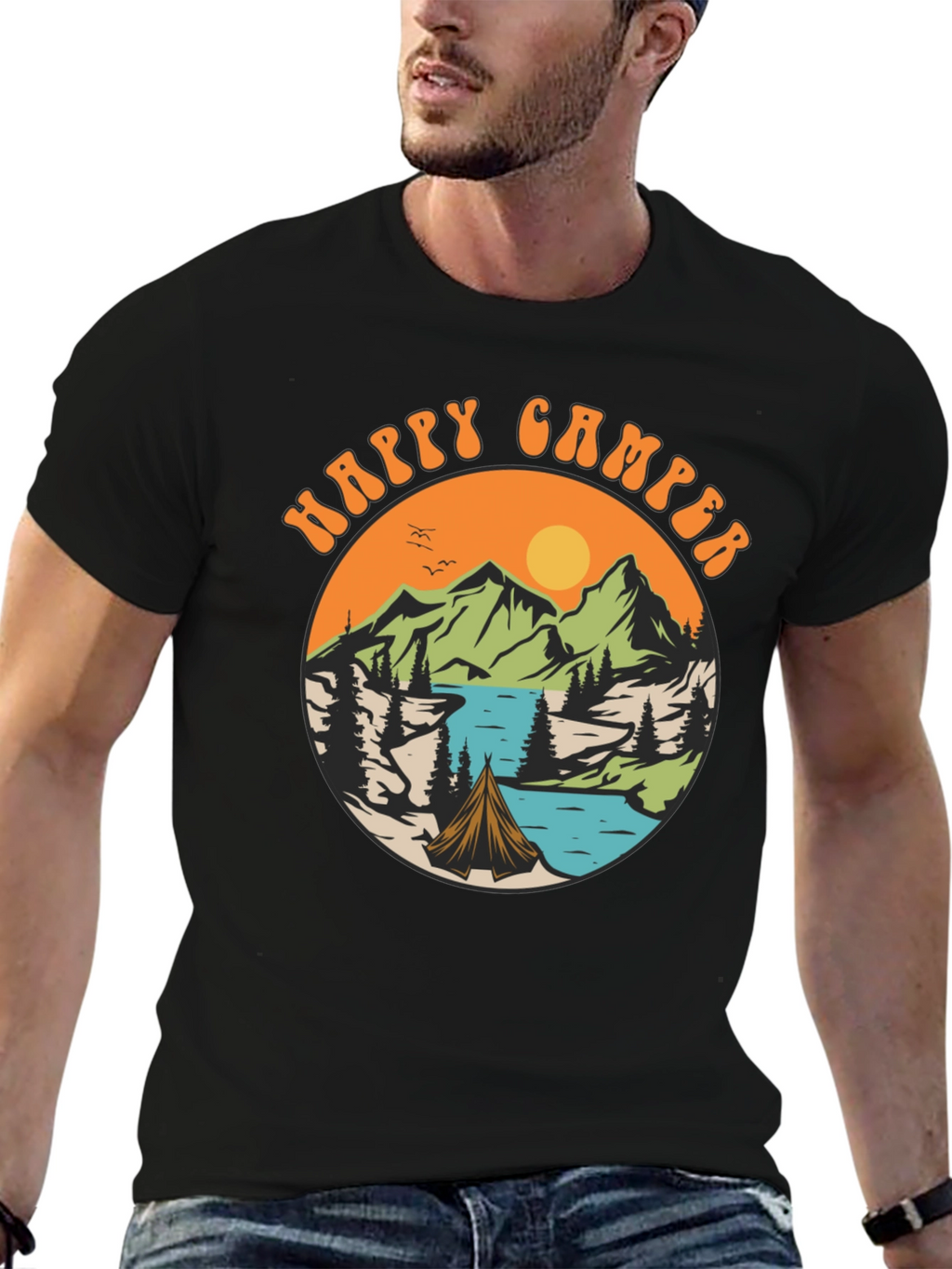 Happy Camper Graphic T-Shirt - Adventure Time!
