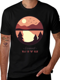 Connect With Nature Graphic Tee - Black