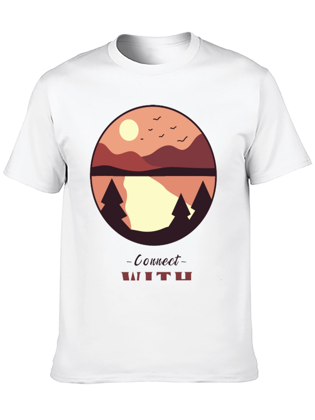 Connect With Nature Graphic Tee - Black